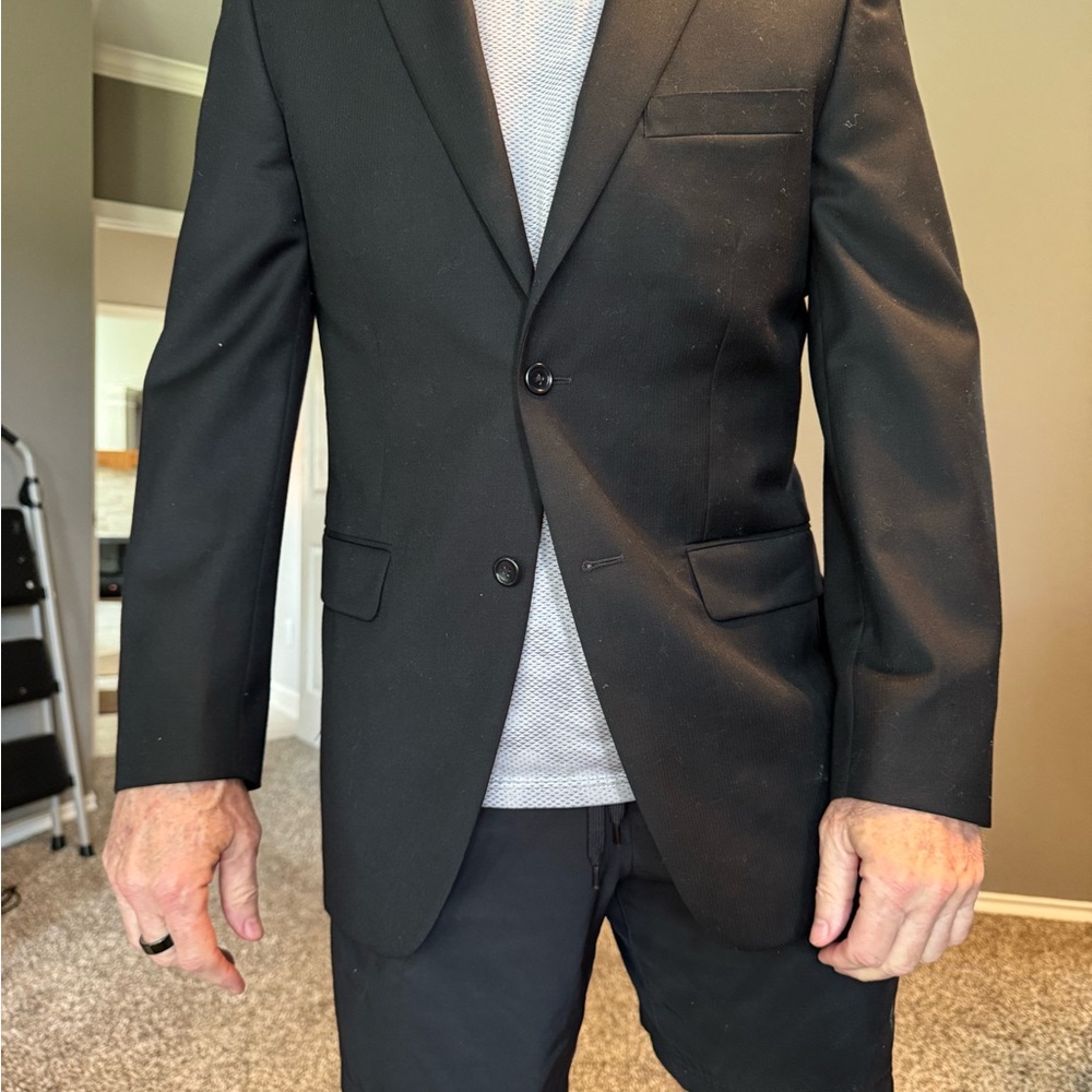 Jones New York Black Sport Coat Modern Tailored Fit